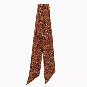 NEW - Madewell Silk Skinny Bandana Leopard